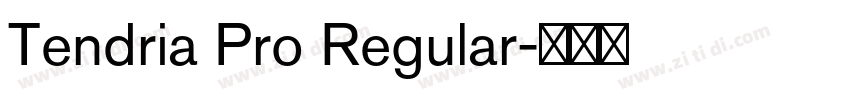 Tendria Pro Regular字体转换 Tendria Pro Regular字体转换